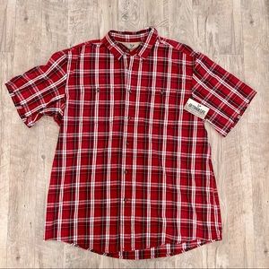 NWT -Outdoor Life- Mens Button UpShort Sleeve Western Shirt